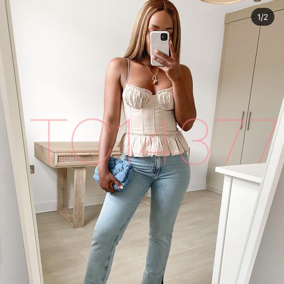 H&M BROCK COLLECTION NWT Corset Style Top - Picture 5 of 16